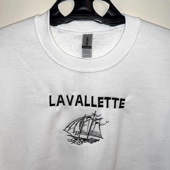 Lavallette Beach Jersey Shore White Sweater - Picture 4 of 4